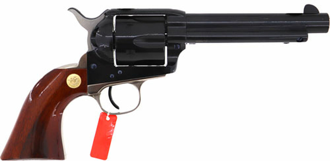 Cimarron Pistoleer 357/38 5.5″ Barrel Blued Finish Walnut Grip
