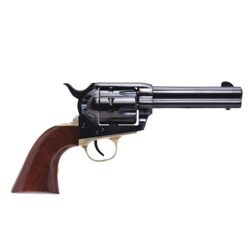 Cimarron Pistolero 22 LR, 4.75″ Barrel, Black, Walnut Grip, 10rd