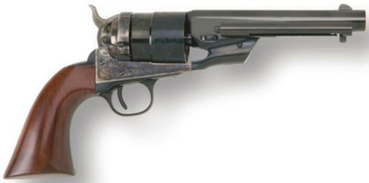 Cimarron Richards Transition Model .45 Long Colt 5.5″ Barrel Standard Blue Finish Walnut Grip