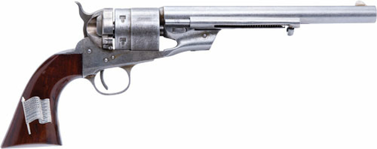 Cimarron Richards Transition Model 8″ .45 LC OF OLD Glory Flag Inlay 45 Colt
