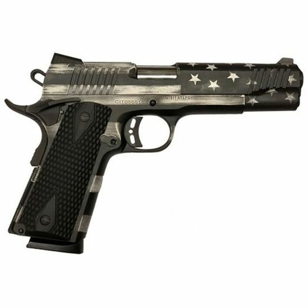 Citadel 1911-A1, 45 ACP, 5″ Barrel, 8rd, Battleworn Gray USA Flag