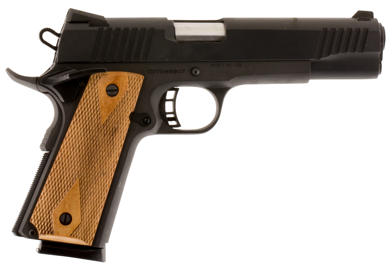 Citadel 1911 Government, 2 Mags, Wood Grips 45 ACP 5″ Barrel, Black Parkerized Finish, 8rd Mag