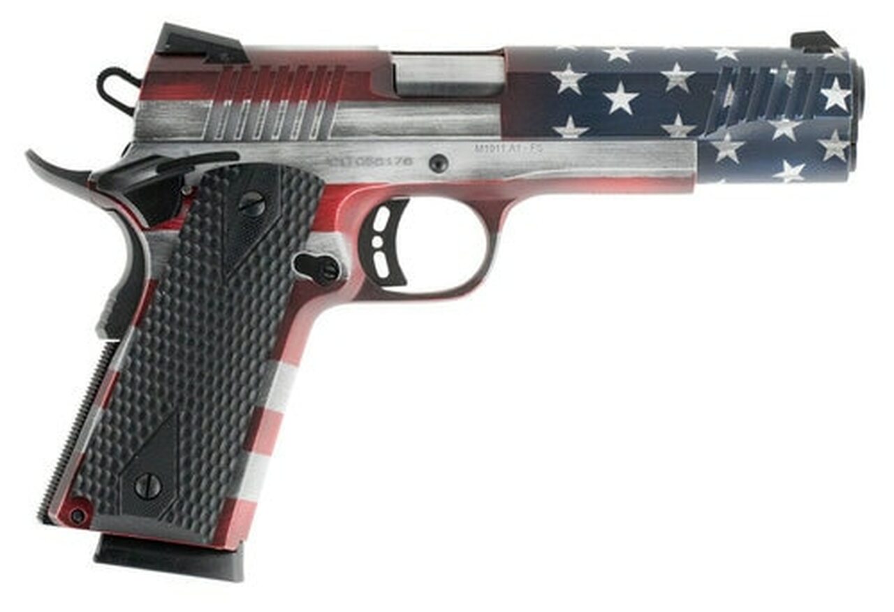 Citadel 9MM 1911-A1 FSP USA Cerakote, Black G10 Grips, 9MM 5″ Barrel, 10 RD, USA Flag Finish