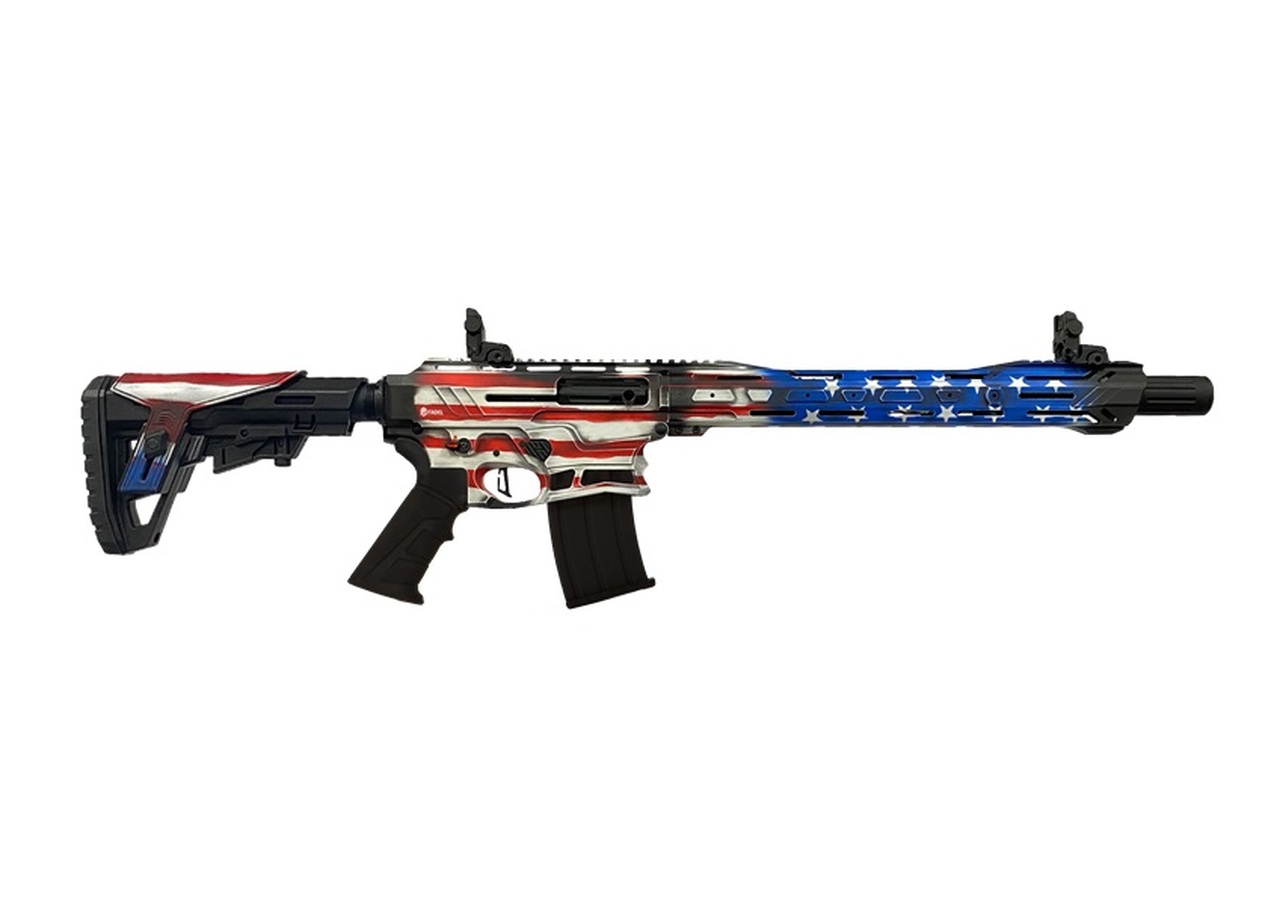 Citadel Boss-25 12 Ga, 18.75″ Barrel, Fixed Stock, American Flag, 5rd