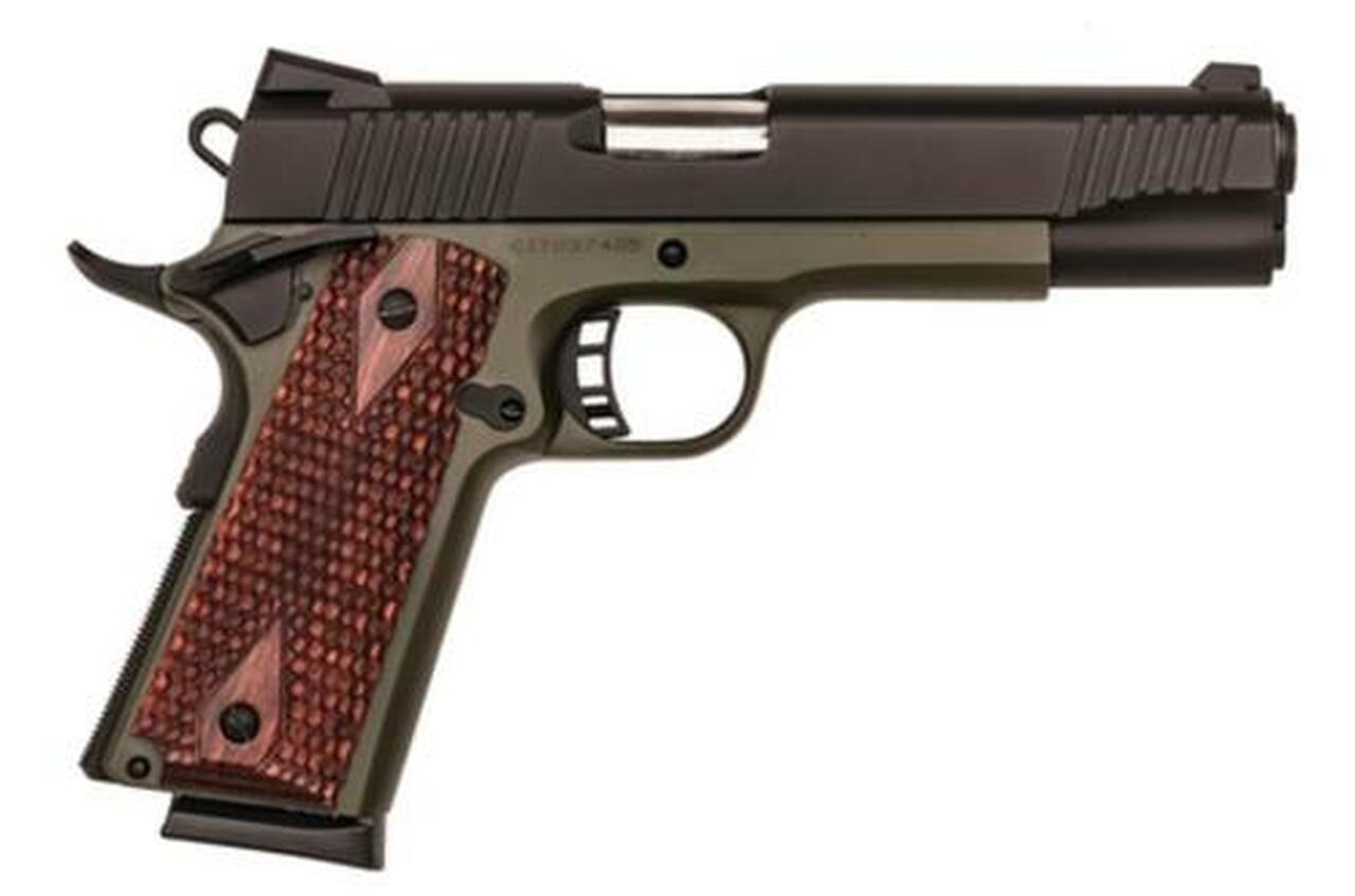 Citadel M-1911 Cerakote Govt 45 ACP 5″ Barrel Olive Drab Green Cerakote Wood Grips 8rd Mag