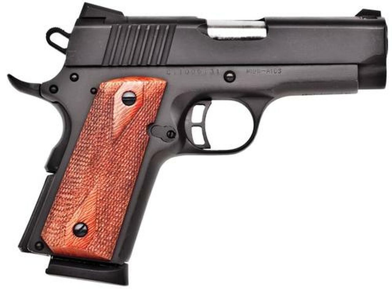 Citadel M-1911 Compact Single 9mm 3.5″ Barrel, Wood Grip Black, 7rd
