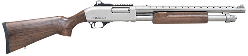 Citadel Mariner 12 Ga, 3″ Chamber 18.75″ Barrel, Silver Rec/Barrel, Walnut Furniture, 4rd