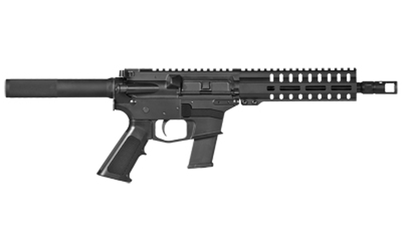 CMMG Banshee 100 45 ACP, 8″ Barrel, Black, A2 Flash Hider, Threaded .578-28, M-Lok RML7 Handguard, A2 Grip, 13rd