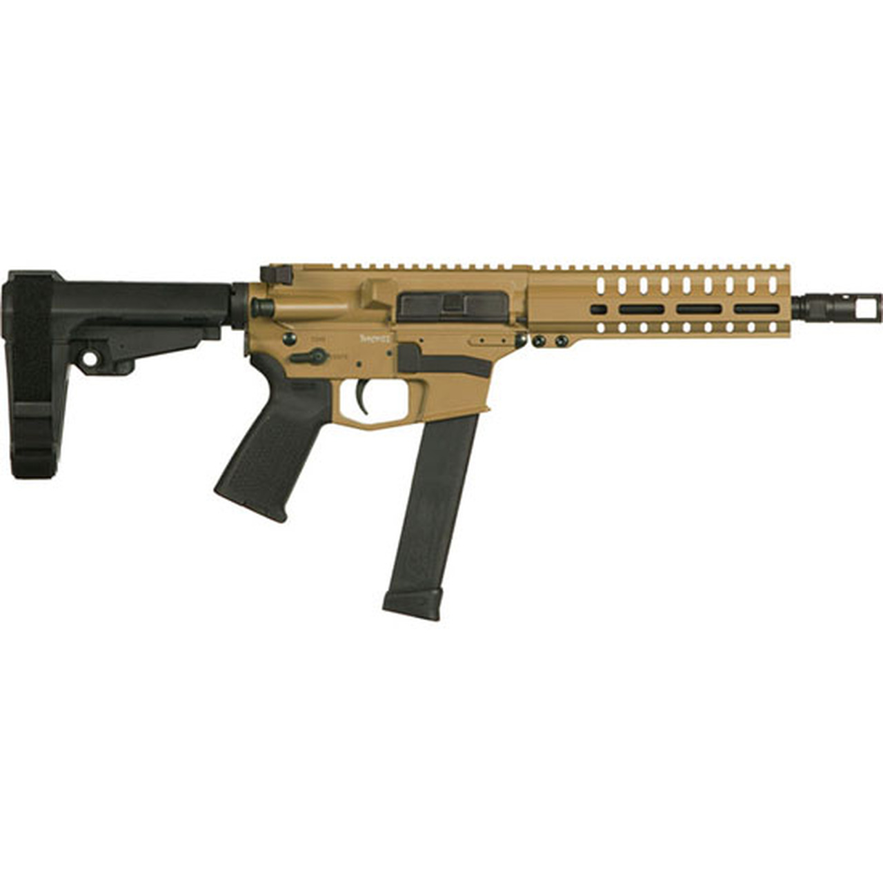 CMMG Banshee 300 10mm, 8″ 1:16 Barrel, Burnt Bronze, RipBrace, M-Lok, Magpul Grip, 30rd Glock Mag