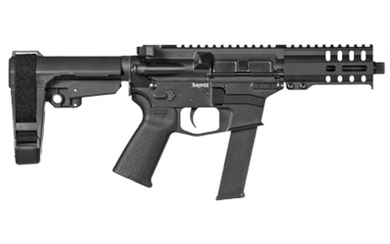 CMMG Banshee 300 40 S&W, 5″ Barrel, Graphite Black, RipBrace Brace, M-Lok RML4 Handguard, Magpul MOE Grip, 22rd