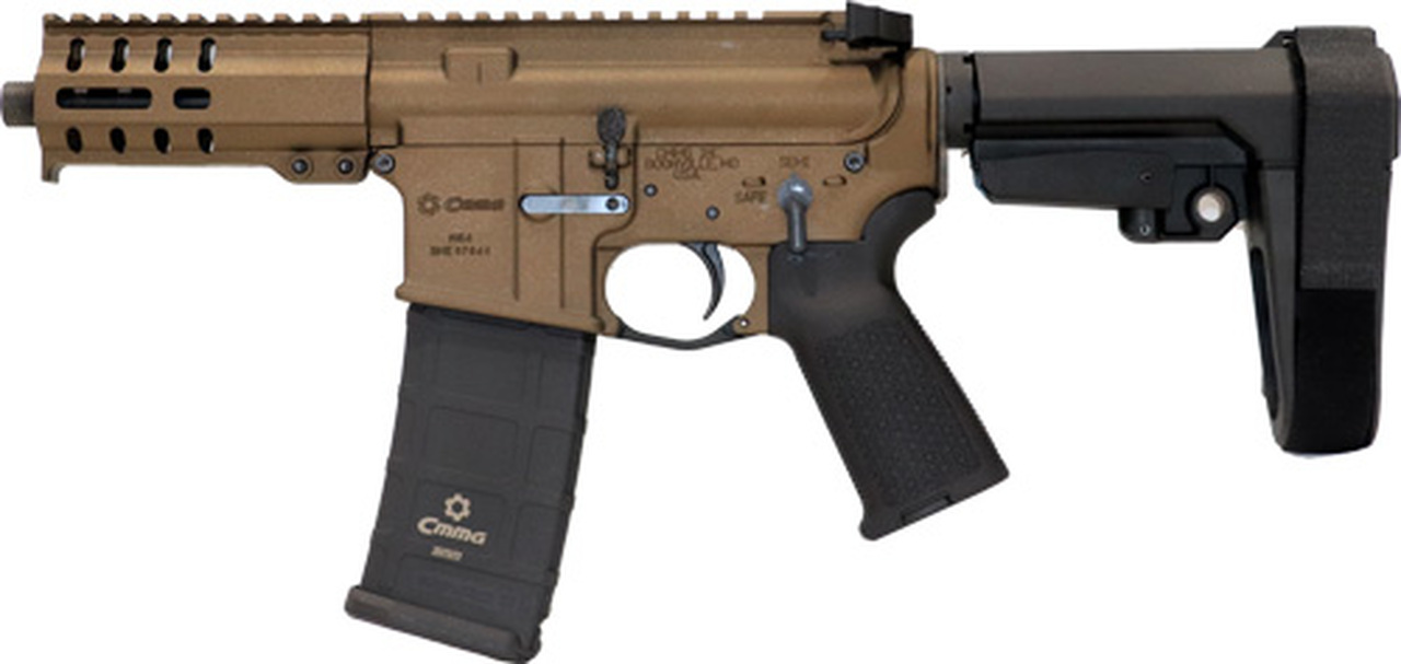 CMMG Banshee 300 MK4 9mm, 5″ Barrel, Midnight Bronze, Black Magpul Grip, RipBrace, 33rd