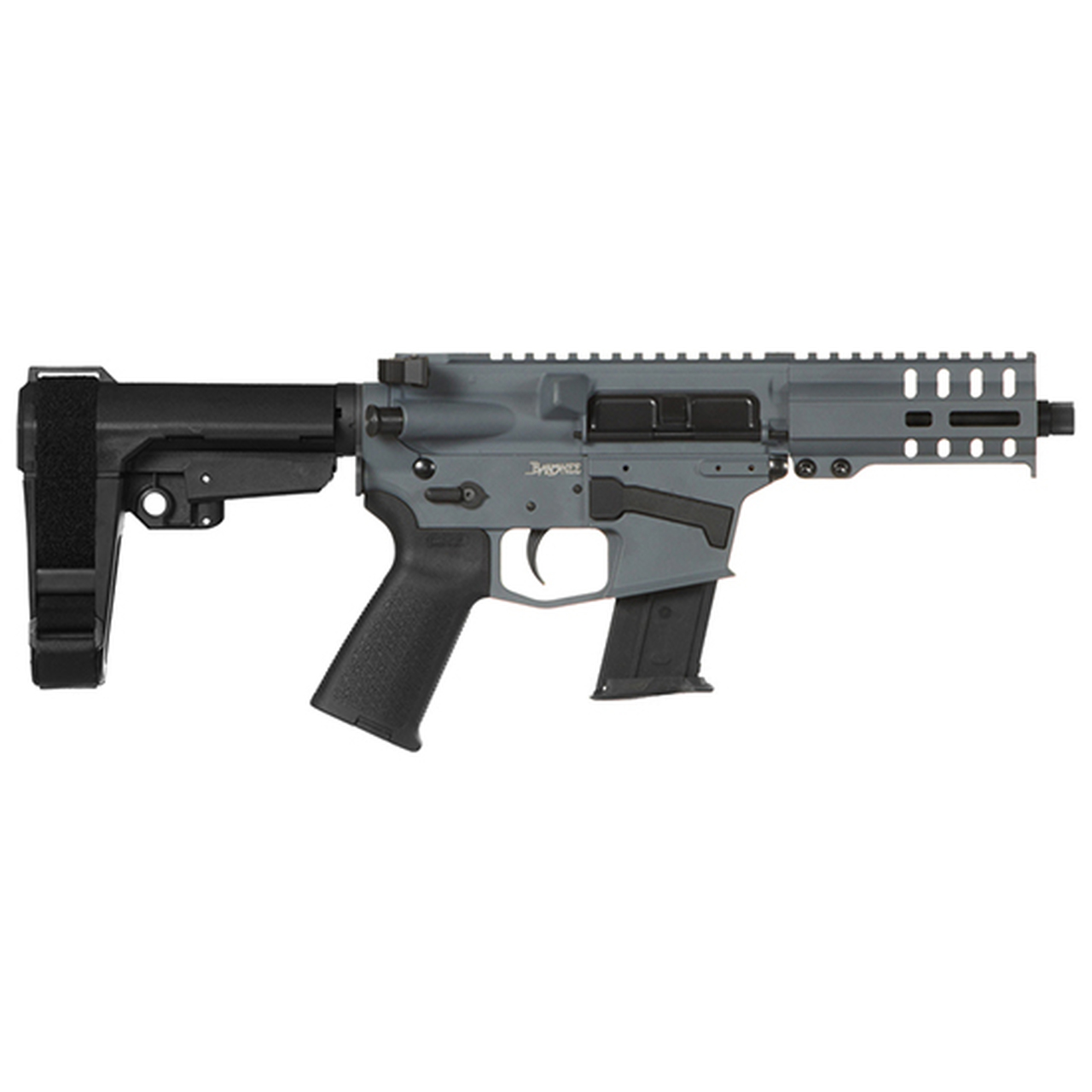 CMMG Banshee 300 Mk57 5.7x28mm, 5″ Barrel, Slate Cerakote, Black RipBrace, 20rd