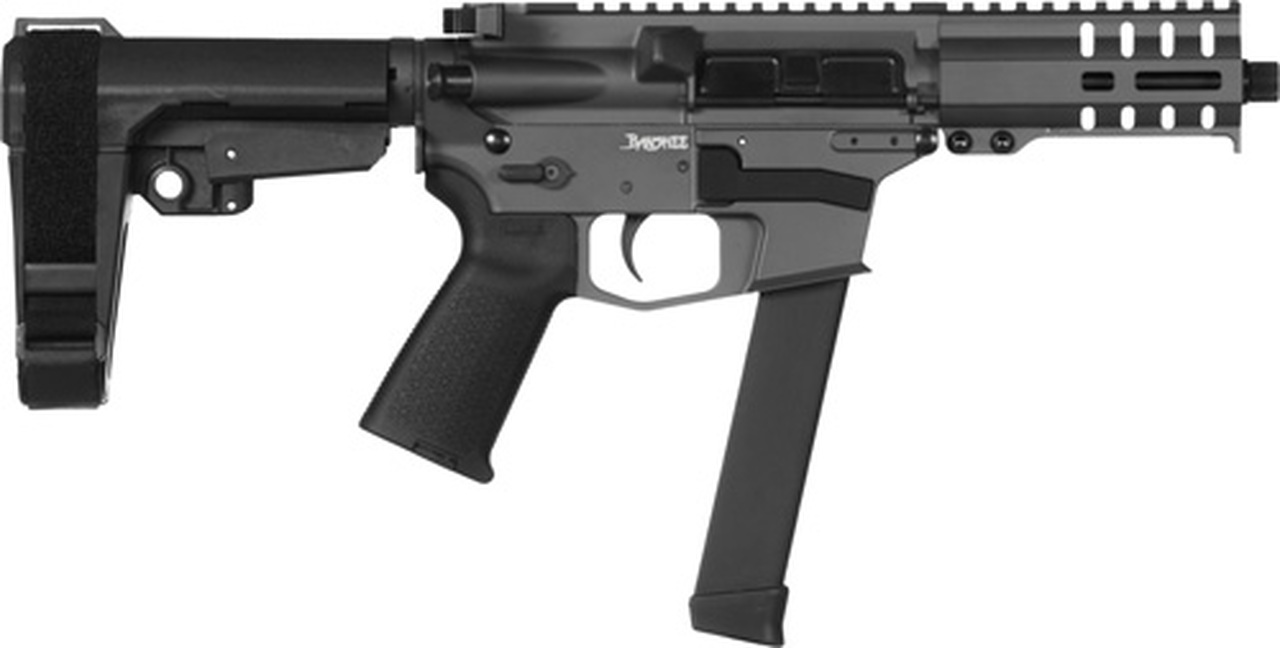 CMMG Banshee 300 MKGS 9mm, 5″ Barrel, Sniper Gray, Black Magpul, RipBrace, 33rd