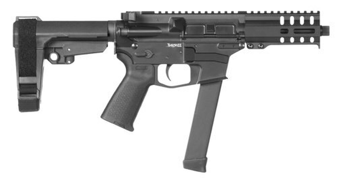 CMMG Banshee 300 MKGS AR Pistol 9mm, 5″ Barrel, Black Cerakote/Black Nitride, 33rd