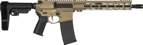 CMMG Banshee MK4 300 Blackout, 12.5″ Taper Threaded Barrel, Coyote Tan Cerakote, CMMG RipBrace, 30rd