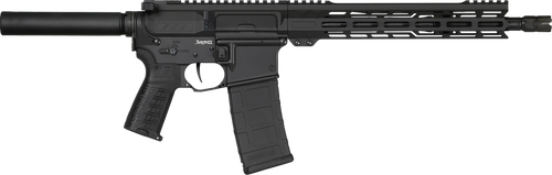 CMMG Banshee MK4 5.56x45mm, 10.5″ Taper Threaded Barrel, Black Cerakote, Pistol Tube, 30rd