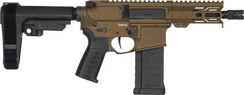 CMMG Banshee MK4 5.7x28mm, 5″ Taper Threaded Barrel, Midnight Bronze Cerakote, CMMG RipBrace, 40rd