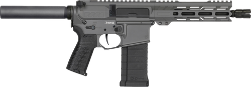 CMMG Banshee MK4 5.7x28mm, 8″ Taper Threaded Barrel, Tungsten Cerakote, Pistol Tube, 30rd