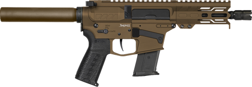 CMMG Banshee MK57 5.7x28mm, 5″ Taper Threaded Barrel, Midnight Bronze Cerakote, Pistol Tube, 20rd