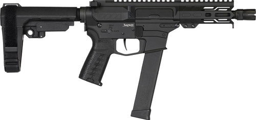 CMMG Banshee MKG 45 ACP, 5″ Taper Threaded Barrel, Black Cerakote, CMMG RipBrace, 13rd