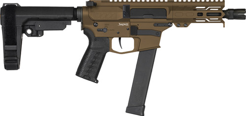 CMMG Banshee MKG 45 ACP, 5″ Taper Threaded Barrel, Midnight Bronze Cerakote, CMMG RipBrace, 13rd