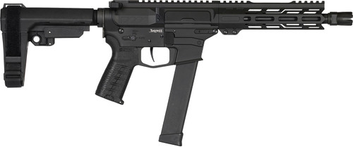 CMMG Banshee MKG 45 ACP, 8″ Taper Threaded Barrel, Black Cerakote, CMMG RipBrace, 13rd