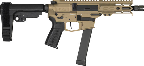 CMMG Banshee MKGS 9mm, 5″ Taper Threaded Barrel, Coyote Tan Cerakote, 33rd