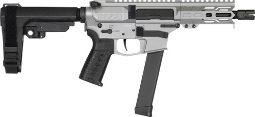 CMMG Banshee MKGS 9mm, 5″ Taper Threaded Barrel, Titanium Cerakote, 33rd