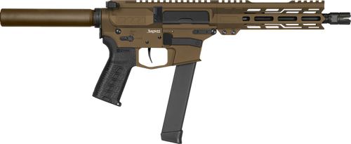 CMMG Banshee MKGS 9mm, 8″ Taper Threaded Barrel, Midnight Bronze Cerakote, Pistol Tube, 33rd