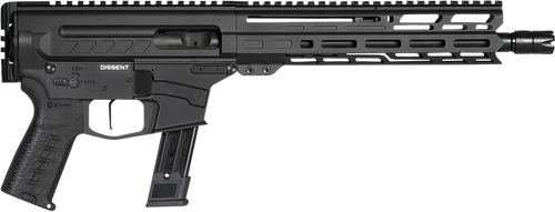 CMMG Dissent MK17 9mm, 10.5″ Threaded Barrel, Tungsten Gray Cerakote, Sig Magazine Compatible, 33rd