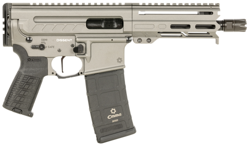 CMMG Dissent MK4 9mm, 6.5″ Threaded Barrel, Tungsten Cerakote, 30rd