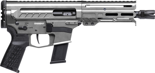 CMMG Dissent MKG 45 ACP, 6.5″ Taper Threaded Barrel, Tungsten Cerakote, 13rd