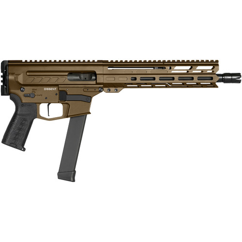 CMMG Dissent MKGS 9mm, 10.5″ Threaded Barrel, Midnight Bronze Cerakote, 33rd