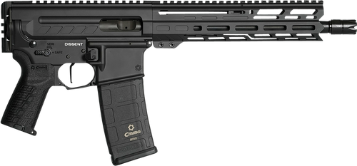 CMMG Dissent MKGS 9mm, 10.5″ Threaded Barrel, Tungsten Gray Cerakote, Glock Magazine Compatible, 33rd