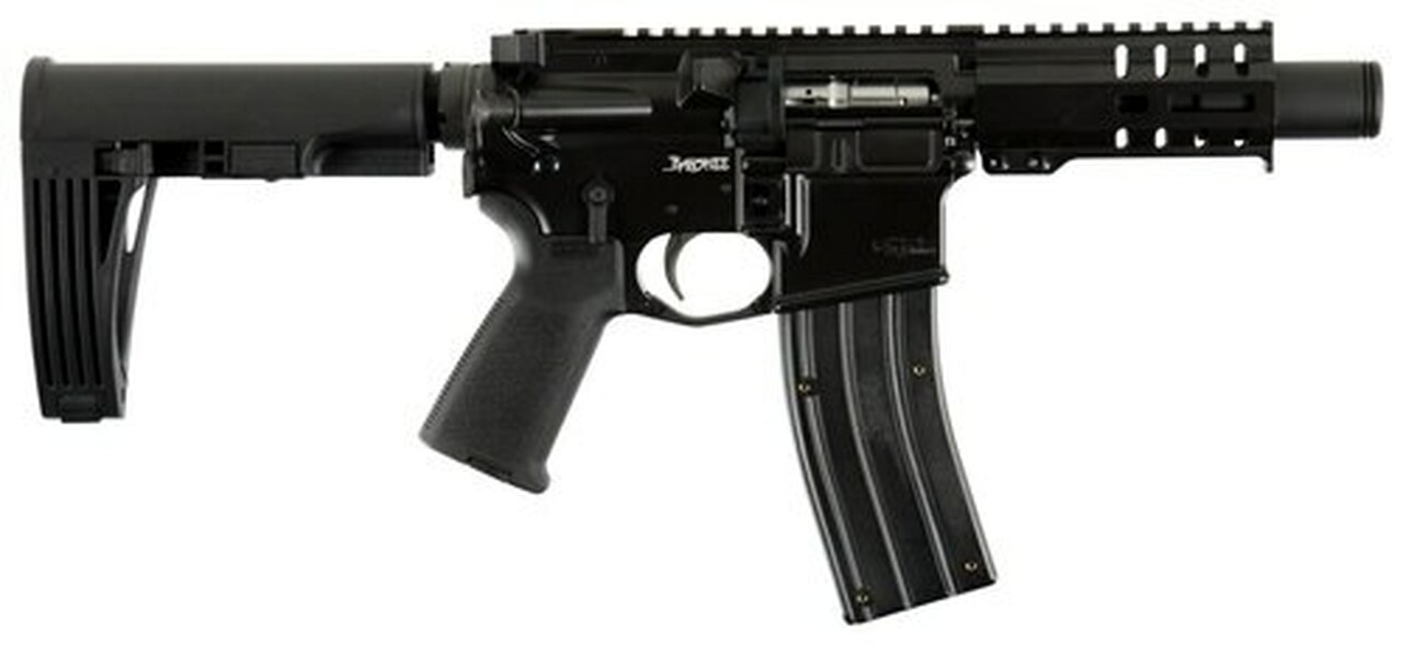 CMMG MK4 Banshee, .22 LR, 4.5″ Barrel, 25rd, Magpul MOE Grips, Black