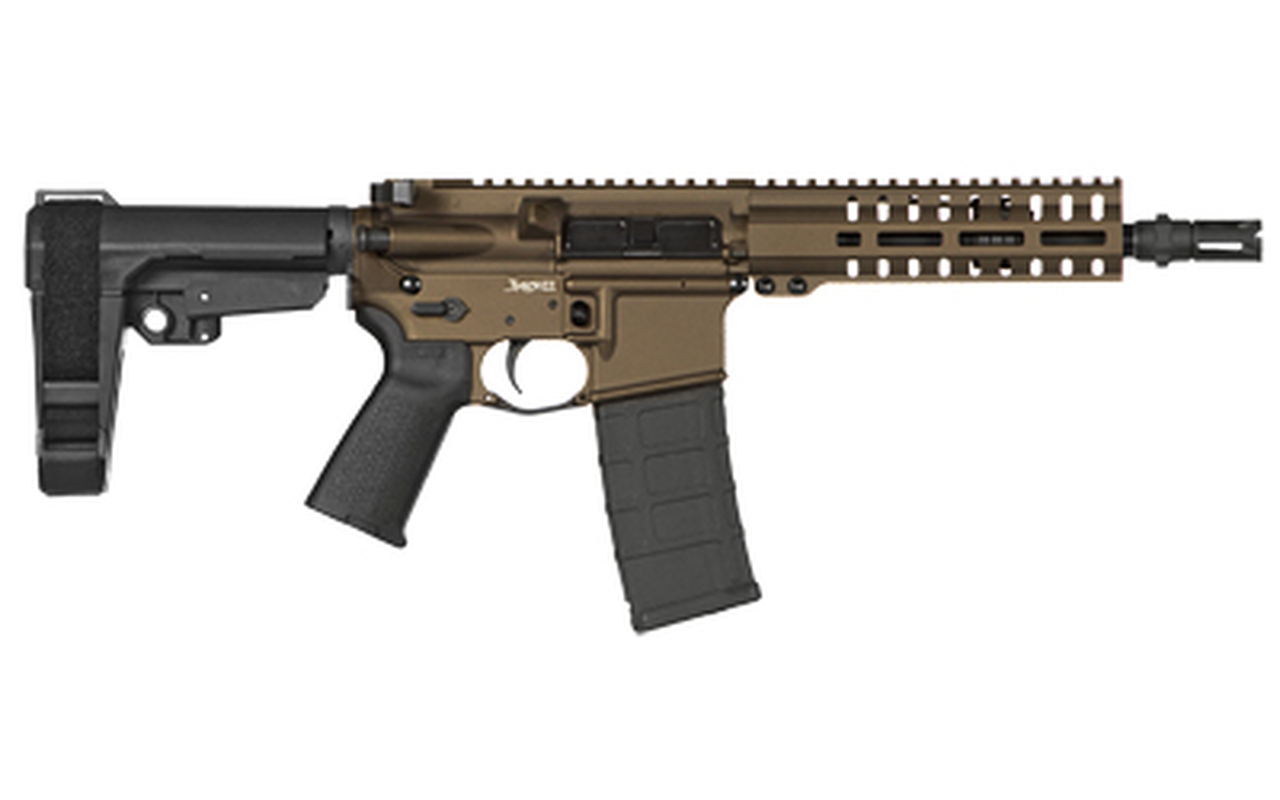 CMMG Mk4 Banshee 300 Blackout, 8″ 1:7 Twist Barrel, Midnight Bronze, RipBrace, DefCan 3 Flash Hider, Threaded 5/8-24, RML7 Guard, Magpul Grip, 30rd