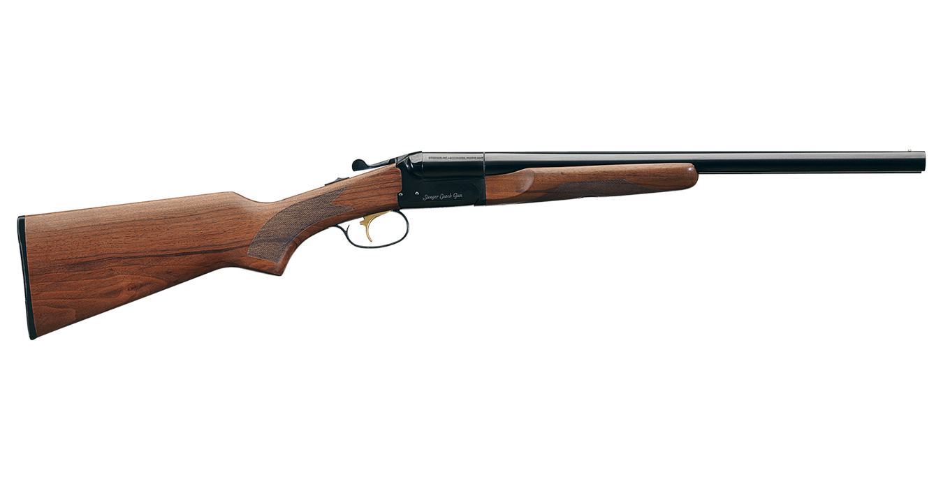 Coach Gun 20 Gauge Single Trigger Shotgun with A-Grade Satin Walnut Stock and Blued Finish