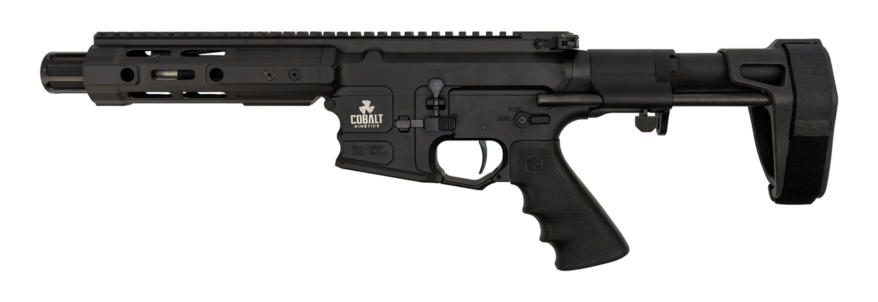 Cobalt Kinetics BAMF Pro .223 Wylde, 6.75″ Barrel, PDW Brace, Black, 30rd