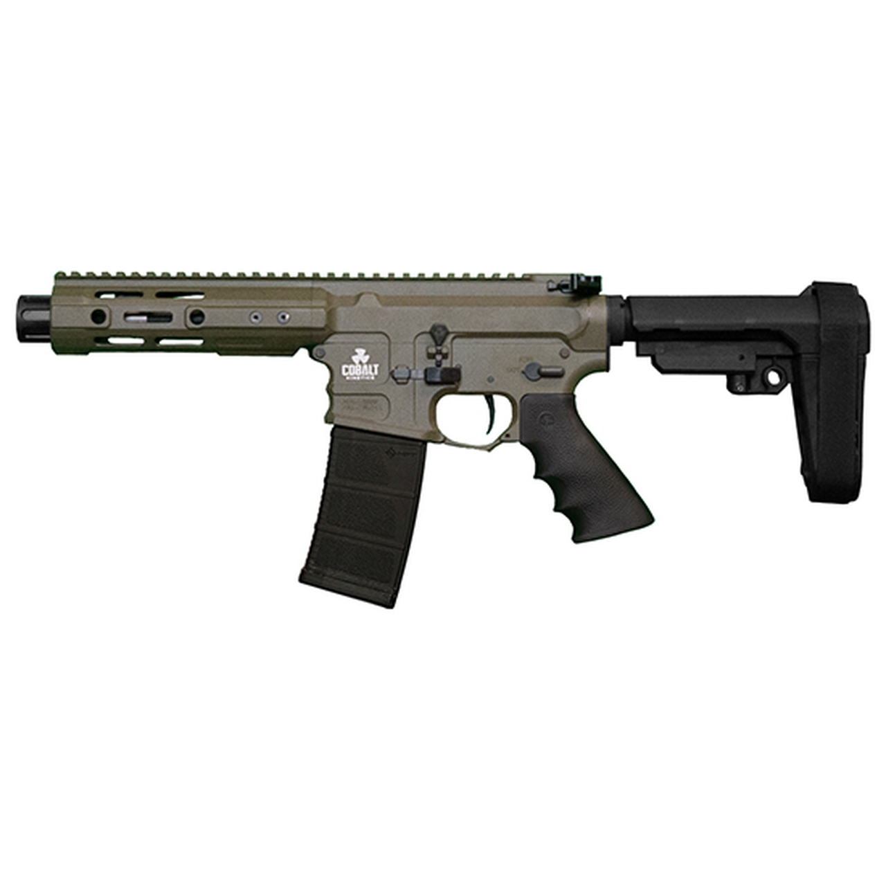 Cobalt Kinetics BAMF Pro .223 Wylde, 7.5″ Barrel, Linear Comp, Cobalt Kinetics Green, 30rd