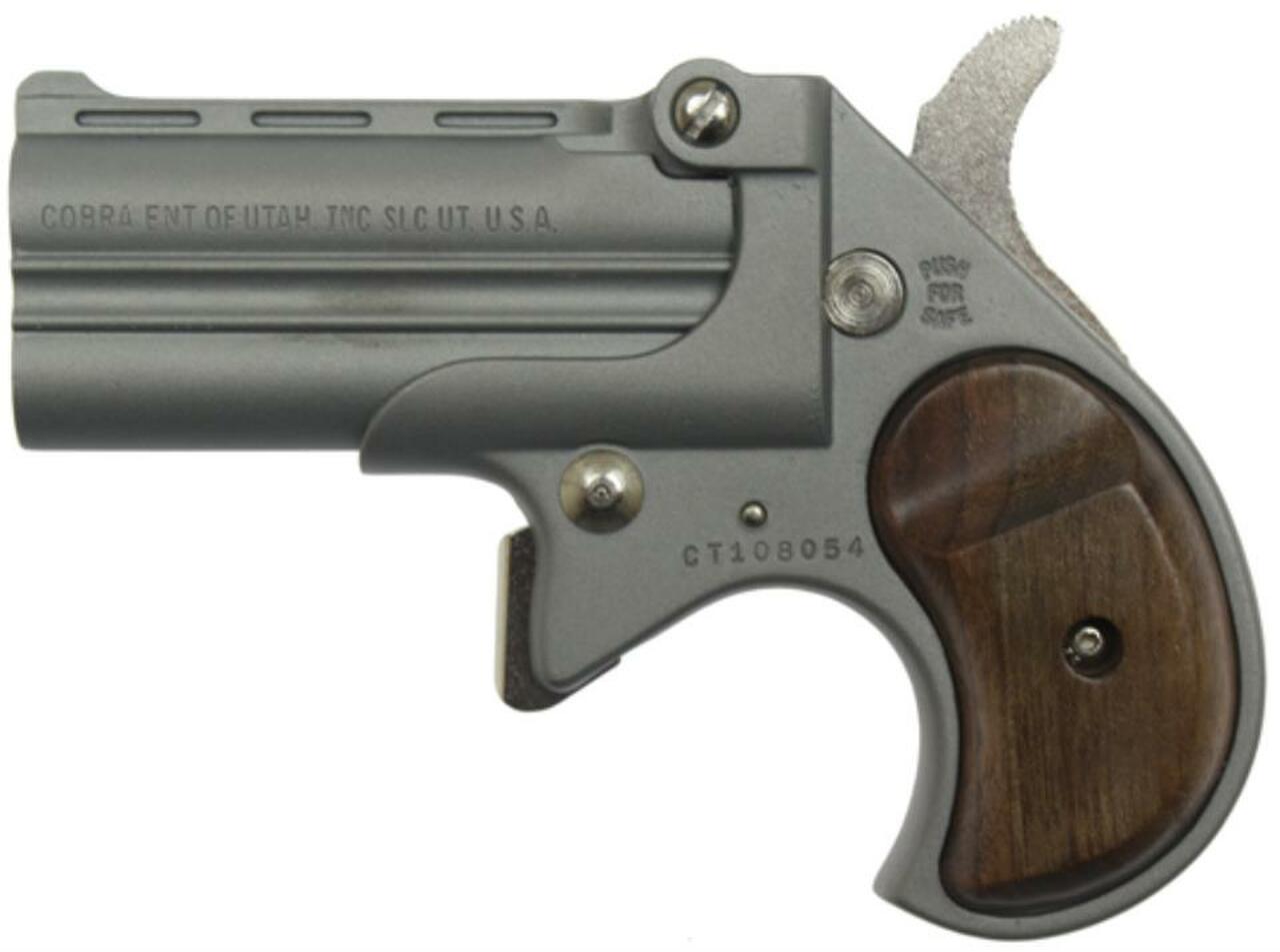Cobra Derringer 9MM 2.75″ Barrel, Satin Finish, Rosewood Grips