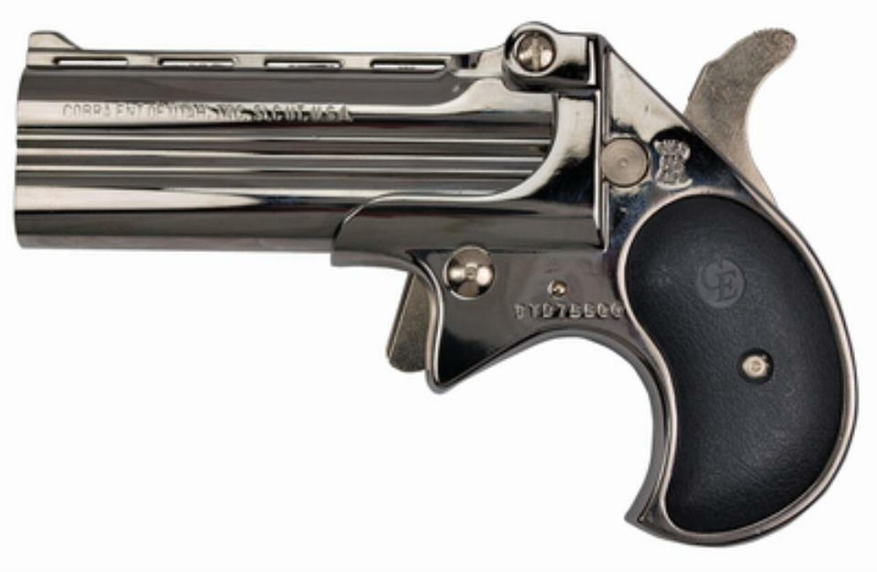 Cobra Long Bore .38 Special, 3.5″, 2rd, Chrome Finish, Black Grips