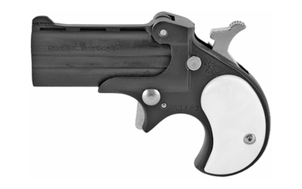 Cobra Pistols Classic Derringer, 22 LR, 2.4″ Barrel, Alloy Frame,Black, Pearl Grips, Fixed Sights, 2Rd