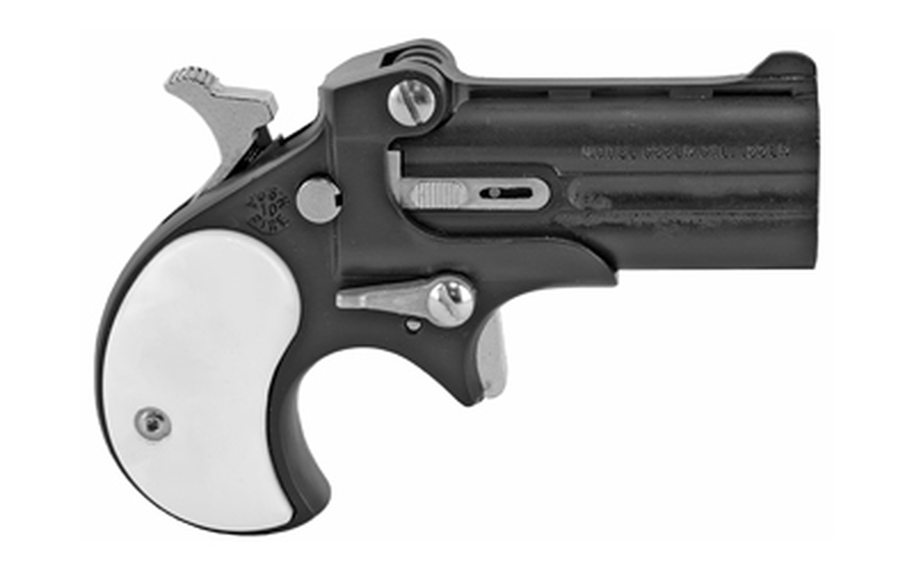Cobra Pistols Classic Derringer, 22 LR, 2.4″ Barrel, Alloy Frame,Black, Pearl Grips, Fixed Sights, 2Rd