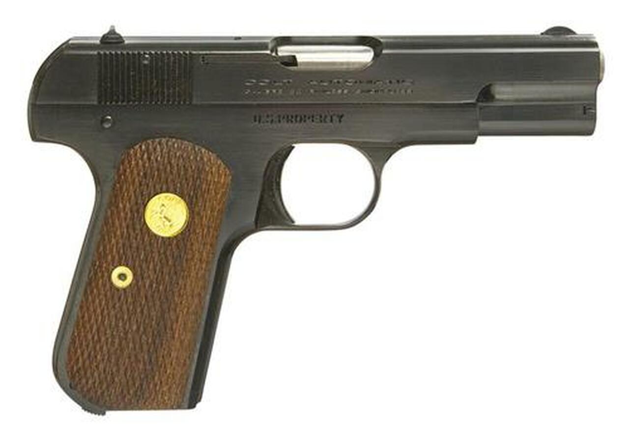Colt 1903 Hammerless .32 ACP, 3.75″ Barrel, Walnut Grip, Royal Blue Finish 8rd Mag