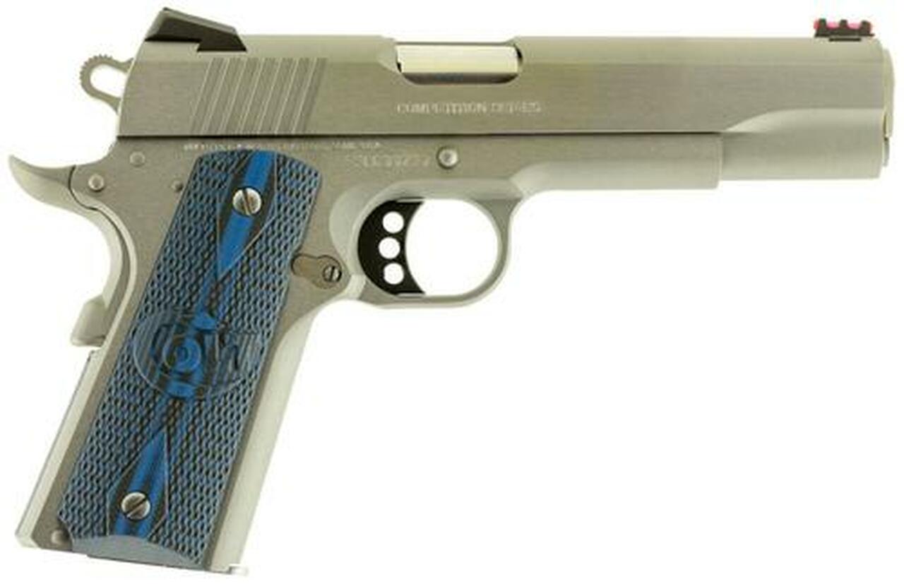 Colt 1911 Competition 80 Series Single 9mm 5″ Barrel, Blue G10 w, 9rd
