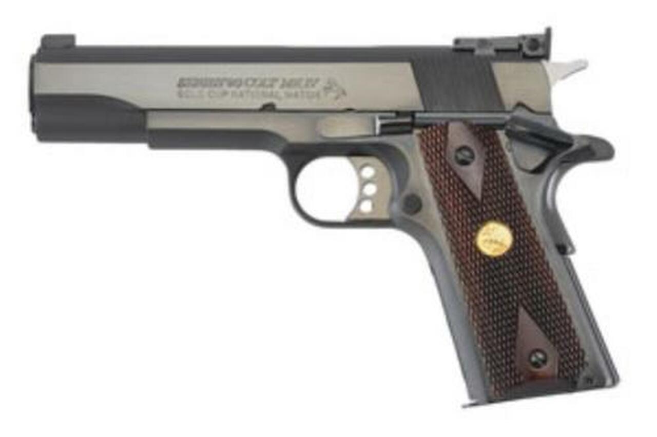 Colt 1911 Gold Cup National Match, 5″ 45 ACP, Adjustable Sights, Blue