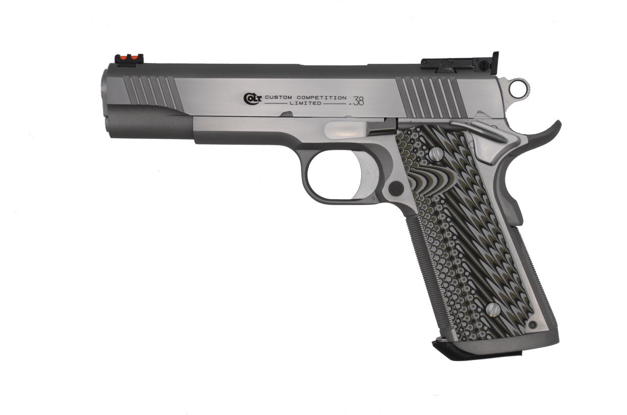 Colt 1911 Series 70 Custom Competition .38 Super, 5″ Barrel, Stainless, 9rd