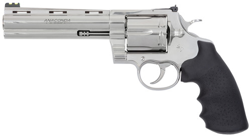 Colt Anaconda 44 Magnum, 6″ Barrel, Stainless Steel, Rubber Grip, 6rd