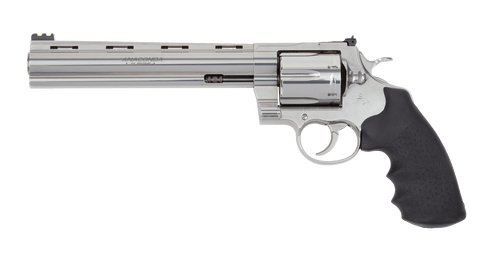 Colt Anaconda 44 Magnum, 8″ Barrel, Stainless Steel, Hogue Rubber Grip, 6rd