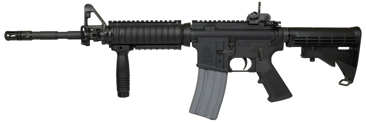 Colt AR-15 SOCOM Carbine 223/5.56 16″ Barrel, Knights Quad Rail, Black, 30rd